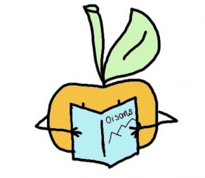 Clémentine la Mandarine lit