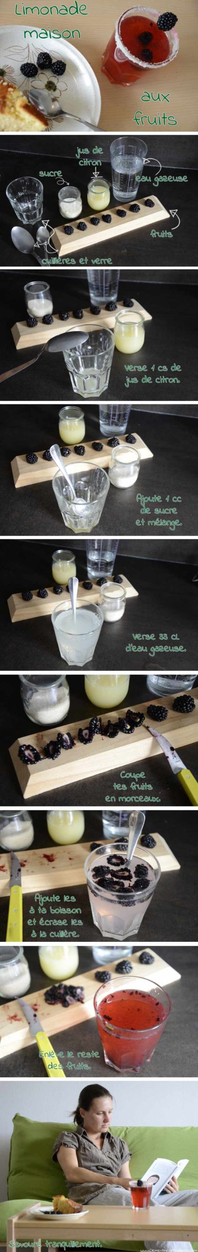 limonades maison aux fruits - tutoriel
