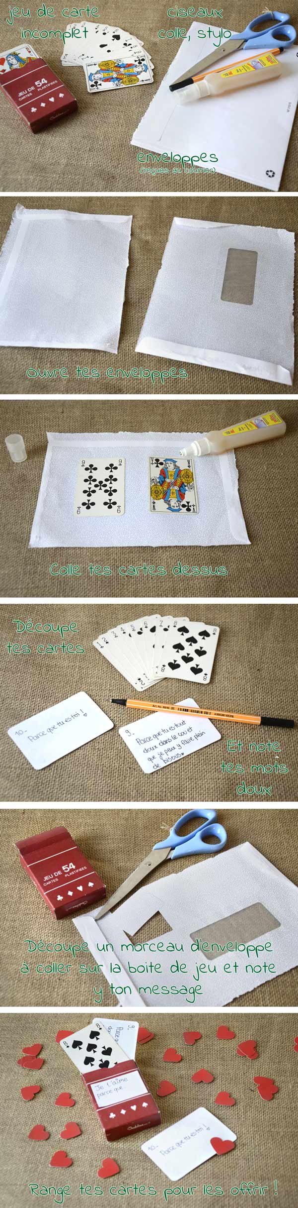 Cartes mots doux à offrir