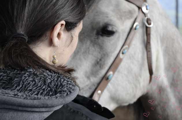 Boucles d'oreille écolo rigolote bonhomme