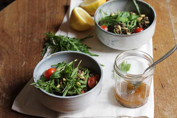 Salade de lentilles (vegan)