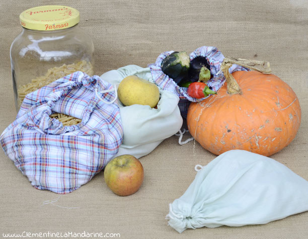 DIY : sacs à vrac pour les courses zéro déchet