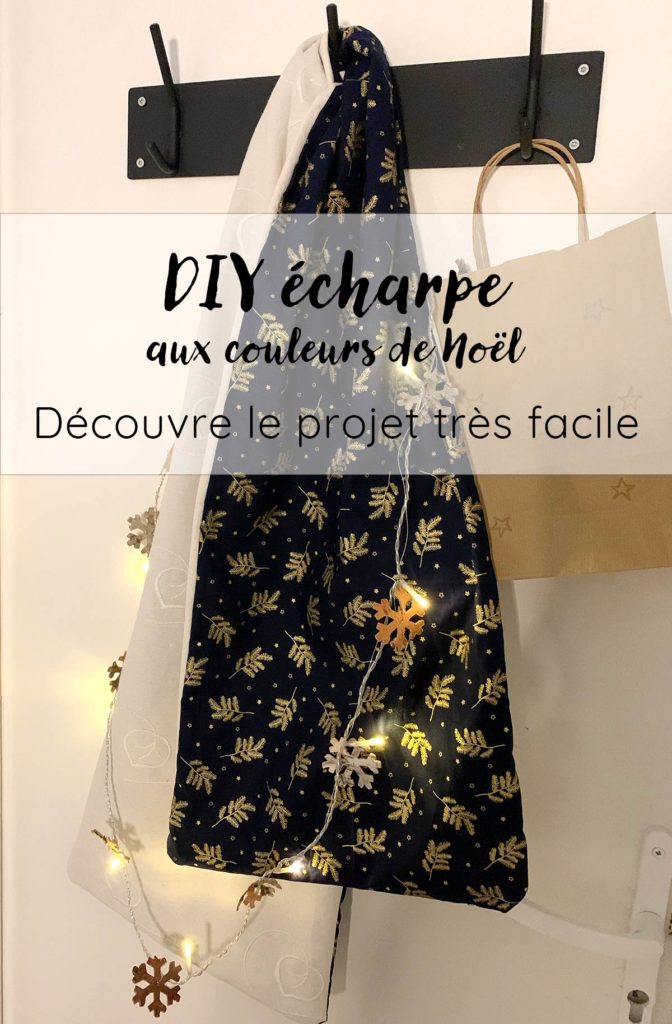 DIY écharpe de Noël, un projet couture super simple