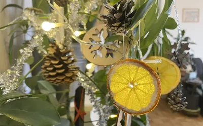 2 décorations de Noël naturelles