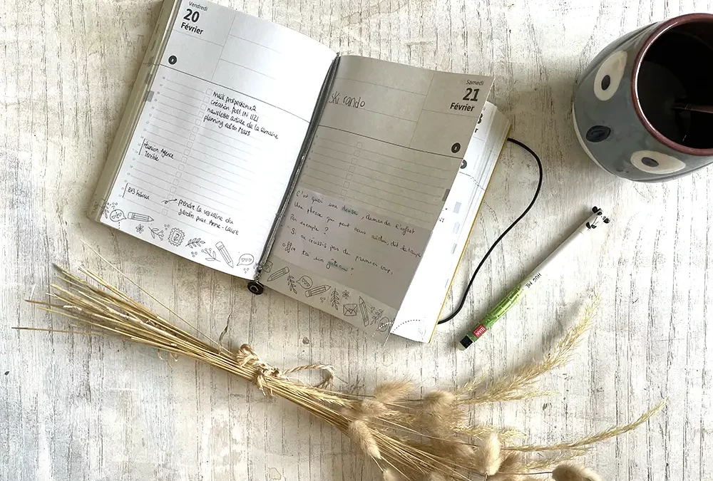 Organisation quotidienne : mix agenda et bullet journal